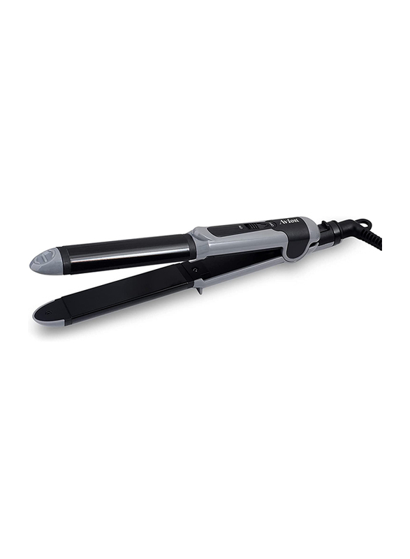 Avion 2-in-1 Hair Curler & Straightener, ASC837, Black