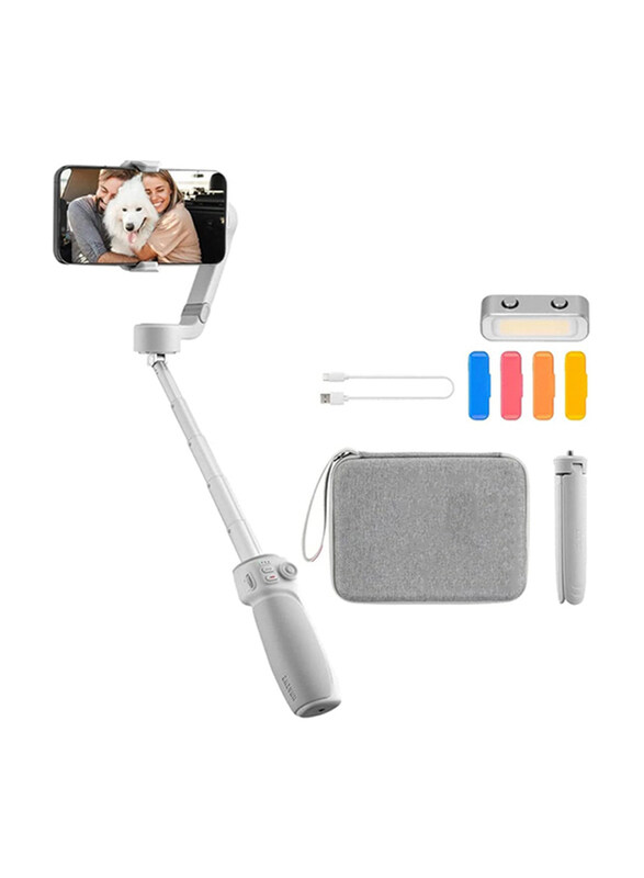 

Zhiyun Smooth Q4 Combo Built-in Extension Rod Gimbal Stabilizer for Smartphones, White