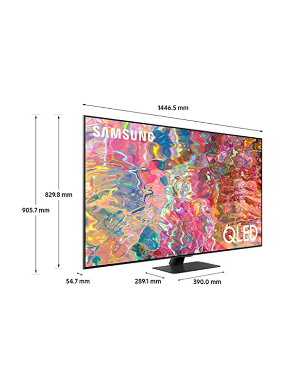 Samsung 65-Inch Flat Smart TV 4K HDR QLED TV, QA65Q80BAUXZN, Black
