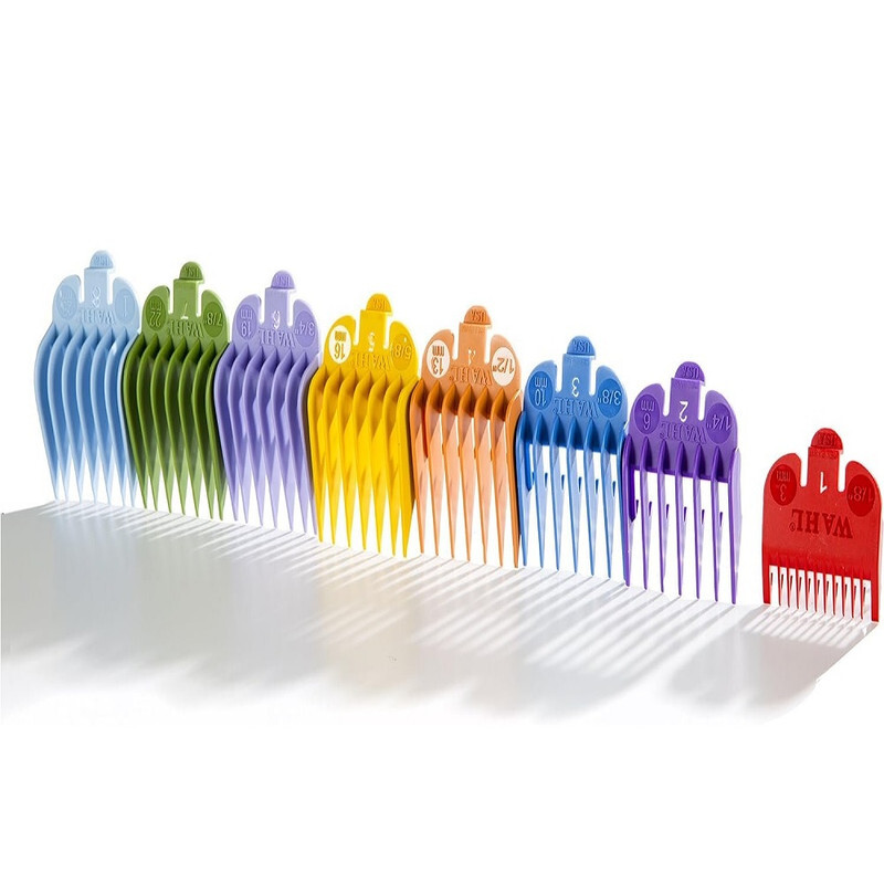 Wahl Professional 8 Color Coded Cutting Guides with Organizer 3170-400 , Great for Professional Stylists and Barbers