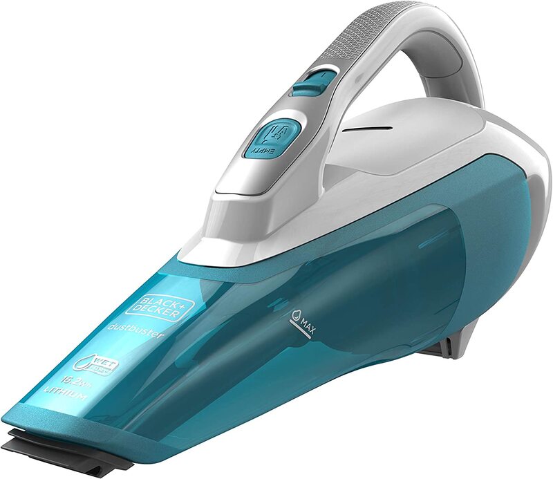 Black+Decker Dust buster Wet & Dry Vacuum Cleaner, 240ml, 15W, WDA315J-B5, Blue/White