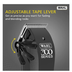 Wahl Home Pro 300 Series Hair Cutting Kit, Corded Hair Clipper Kit For Mens Grooming, 8 Comb Attachments, Self Sharpening Precision Blades With Taper Lever, 09247-1327