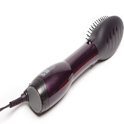 BaByliss Paddle Pro Air Styler, 1000W Powerful Styling Unisex Hairbrush, Dual Speed Temperature Setting Hair Dryer & Volumizer with Cool Air Button, Ionic Tech for Shiny Hair , AS115PSDE (Purple)