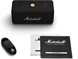 Marshall Emberton II Portable Bluetooth Speakers - Water Resistant Wireless Speakers Portable Speaker 30+ Hour of Playtime - Black and Brass
