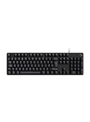 Logitech G413 Special Edition USB Tactile Wired English Gaming Keyboard for PC, Black