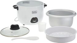 Black+Decker Rice Cooker, RC1850-B5-SP, White
