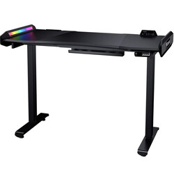 COUGAR E-MARS ELECTRICAL GAMING DESK, DUAL-SIDED RGB, AUTOMATIC SAFETY BRAKE, 100KG MAXIMUM LIFTING CAPACITY, STEEL-FRAME, ERGONOMIC & SCRATCH RESISTANT GAMING SPACE - BLACK,3M1503SB.0005