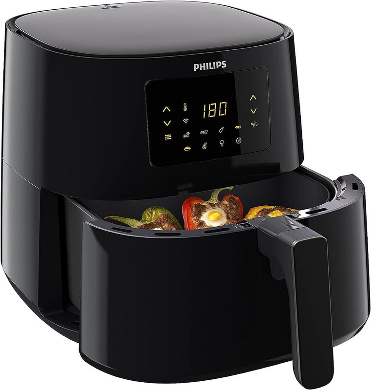 PHILIPS Digital XL Airfryer HD9280/90, 6.2 Ltr, (Wifi enabled), Touch Panel, 5000 Series XL (1.2kg), Rapid Air Technology