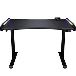 COUGAR E-MARS ELECTRICAL GAMING DESK, DUAL-SIDED RGB, AUTOMATIC SAFETY BRAKE, 100KG MAXIMUM LIFTING CAPACITY, STEEL-FRAME, ERGONOMIC & SCRATCH RESISTANT GAMING SPACE - BLACK,3M1503SB.0005