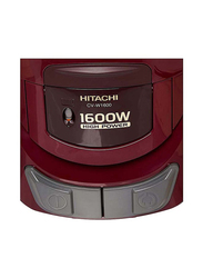 Hitachi Canister Vacuum Cleaner, 5L, 1600W, CVW160024CBSWR, Red/Black