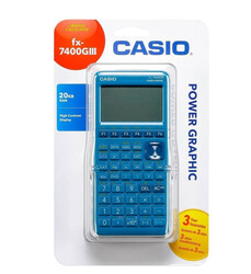 Casio FX-7400GIII Graphing Calculator Cyan Display (digits): 21 Battery operated (W x H x D) 87.5 x 21.3