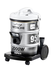 Hitachi Vacuum Cleaner, 18L, 2000W, CV-950, Silver