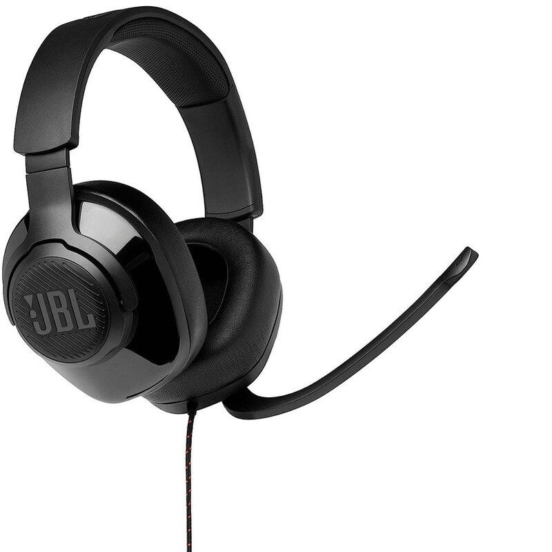 

JBL Quantum 300 Wired Over Ear Gaming Headphones with JBL Quantum Engine Software Black, JBLQUANTUM300BLKAM, JBL Quantum 300 - Black, Large