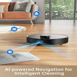 Dreametech D10s Pro Robot Vacuum and Mop Combo, Powerful 5000Pa Suction, AI-Powered Obstacle Recognition, 280mins Runtime, Robot Vacuum Cleaner Compatible with Alexa, Perfect for Pet Hair, Carpets