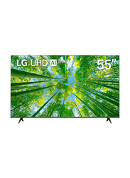 LG 55-Inch Flat Smart 4K HDR LED TV, 55UQ80006LD-AMAE, Black