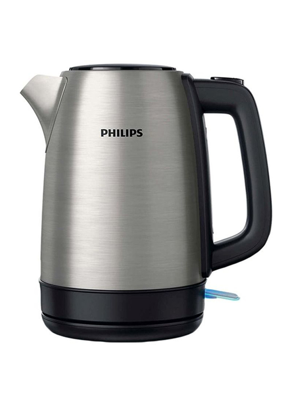 Philips 1.7L Electric Kettle, 2200W, HD9350, Silver/Black