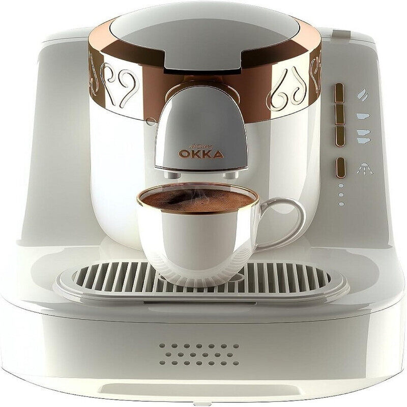 

Arzum Okka Automatic Turkish Coffee Machine, White/Copper, OK001W