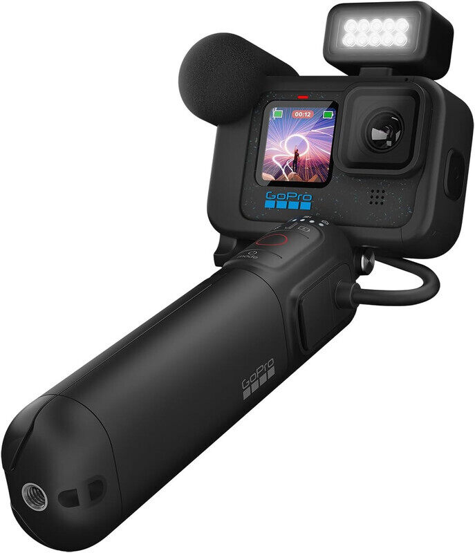 GoPro HERO12 Black Creator Edition - Includes HERO12 Black, Volta (Battery Grip, Tripod, Remote), Media Mod, Light Mod, Enduro Battery, and Carrying Case