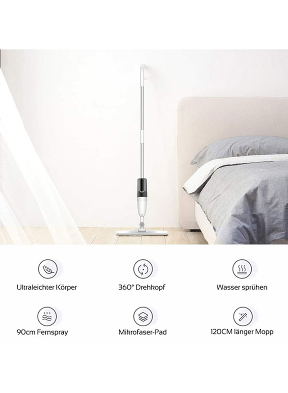 Xiaomi Deerma 360° Rotation Spray Mop, White/Black/Silver