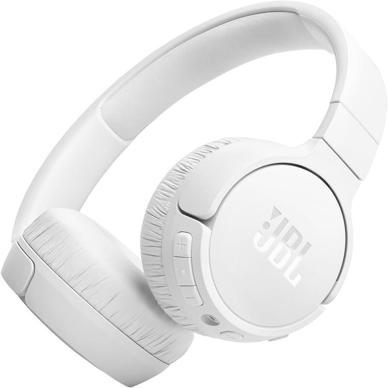 JBL Tune 670NC Adaptive Noise Cancelling Wireless On-Ear Headphones, Pure Bass, Smart Ambient, Bluetooth 5.3 + LE Audio, Hands-Free Call, 70H Battery, Multi-Point Connection - White, JBLT670NCWHT