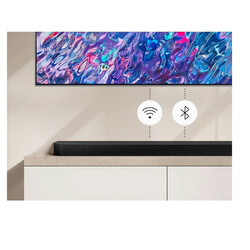 Samsung 3.1.2Ch Wireless Soundbar With Dolby Atmos/Dts:X 2 Up Firing Speakers In Built Subwoofer Bluetooth Connectivity Black HW-Q700B
