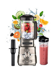 Kenwood 3L Premium Power Blender Smoothie Maker With Tritan Jar, 1500W, BLM91.640SS, Silver