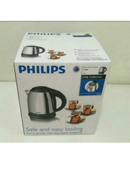 Philips 1.2L Electric Kettle, 1800W, HD9303, Silver/Black