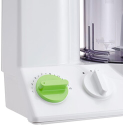Braun Tribute Collection FP3010 600-Watt Food Processor (White/Green)