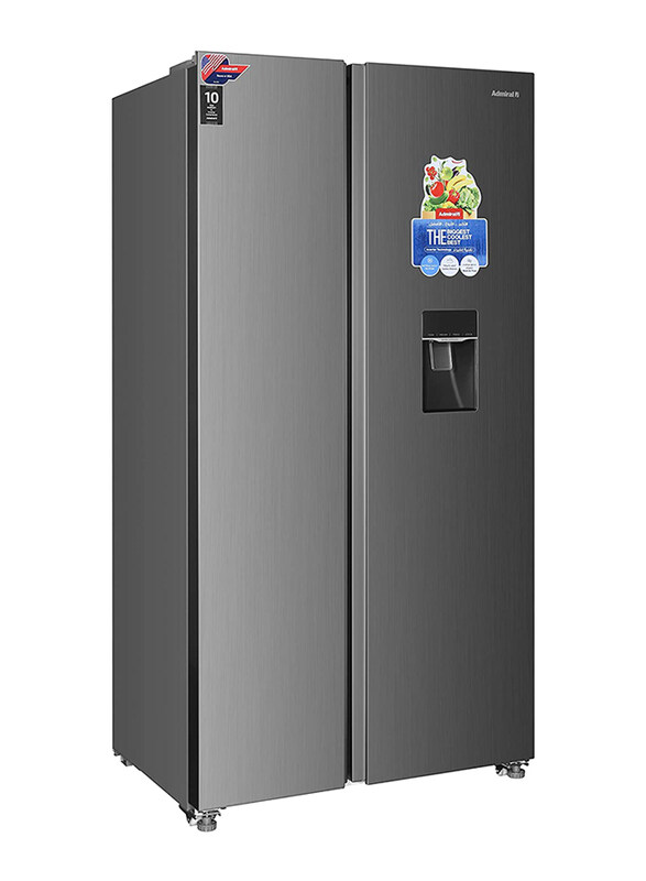 

Admiral 700L Side By Side Refrigerator, Grey