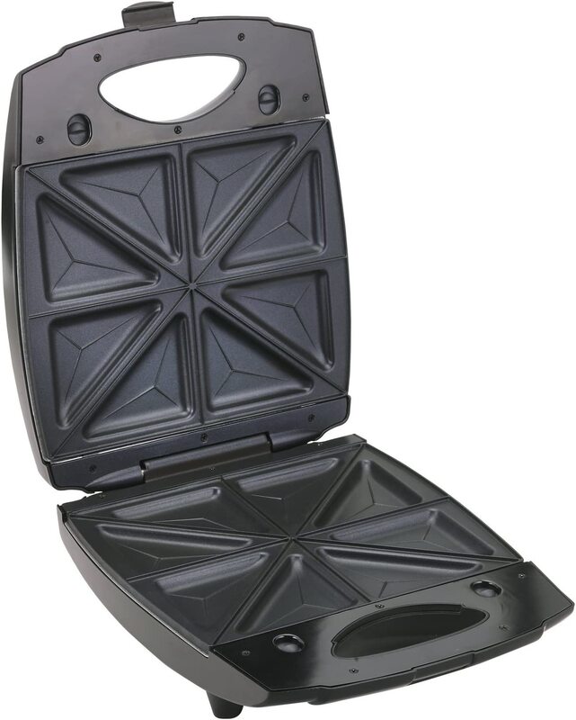 Black+Decker 4 Slice Sandwich Maker, 1400W, TS4080-B5, Black