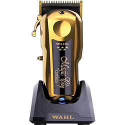 Wahl Professional 5 Star Gold Cordless Magic Clip Hair Clipper with 100 plus Minute Run Time for Professional Barbers and Stylists , Model 8148