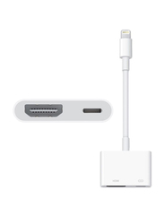 Apple Lightning to HDMI Digital AV Adapter, MD826, White