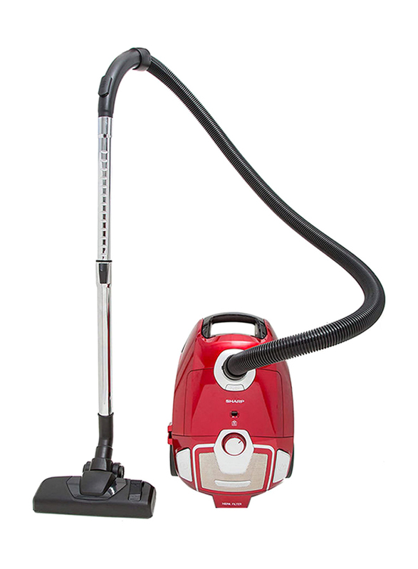 Sharp Canister Vacuum Cleaner, 3.5L, 1800W, EC-BG1805A-RZ, Red
