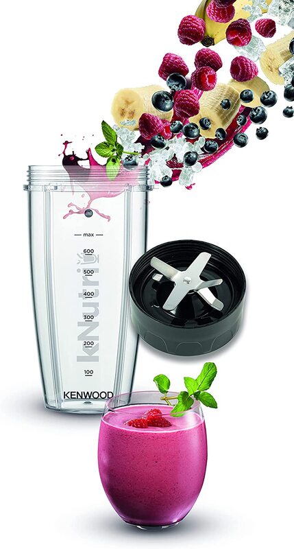 Kenwood Personal Blender, 600W, Bsp70.560Si Black/Silver