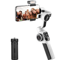 Zhiyun Smooth 5S Professional Gimbal Stabilizer for Smartphone, Handheld 3-Axis Phone Gimbal, Portable Stabilizer for Vlogging, YouTube, Tiktok, Live Video Compatible with iPhone and Android, White