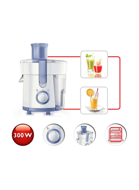 Philips Daily Collection Juicer, 300W, HR1811, Bright White/Lavender