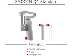 Zhiyun Smooth Q4 Gimbal Stabilizer, Built-in Extension Rod, Portable and Foldable, Vlogging Stabilizer, YouTube TikTok Video