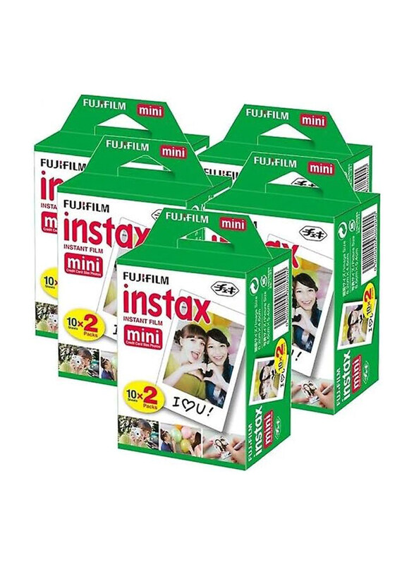 

Instax Fujifilm Mini Instant Film, 100 Sheets, White