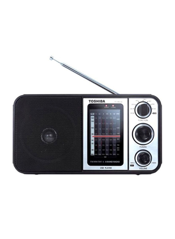 Toshiba Portable FM Radio, HRU30, Black