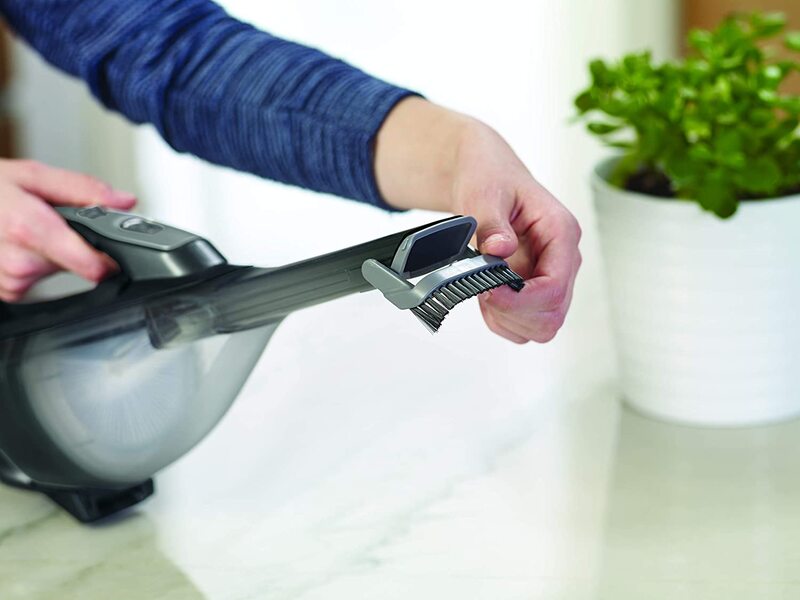 Black+Decker Cordless Handheld Vacuum Cleaner, 500ml, 21.6W, DVA320J-B5, Grey