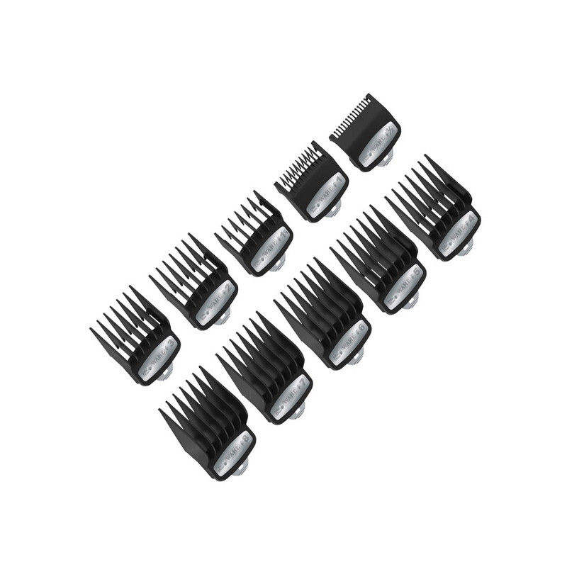 Wahl Premium Comb Set 1 to 8, 0.5 and 1.5 For Taper Clippers In Caddy