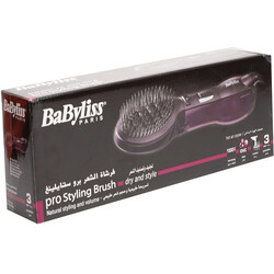 BaByliss Paddle Pro Air Styler, 1000W Powerful Styling Unisex Hairbrush, Dual Speed Temperature Setting Hair Dryer & Volumizer with Cool Air Button, Ionic Tech for Shiny Hair , AS115PSDE (Purple)