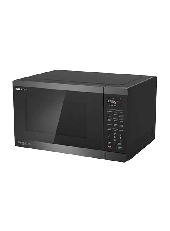 Sharp 34L Microwave Oven, 1100W, R-34GRI-BS2, Black
