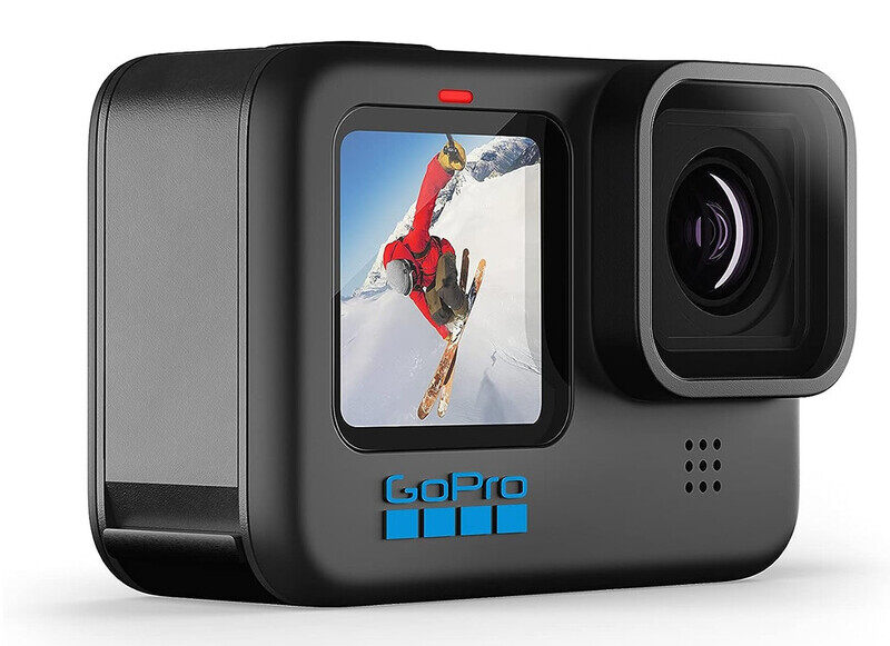 GoPro HERO10 Black - Waterproof Action Camera with Front LCD and Touch Rear Screens, 5.3K60 Ultra HD Video, 23MP Photos, 1080p Live Streaming, Webcam, Stabilization