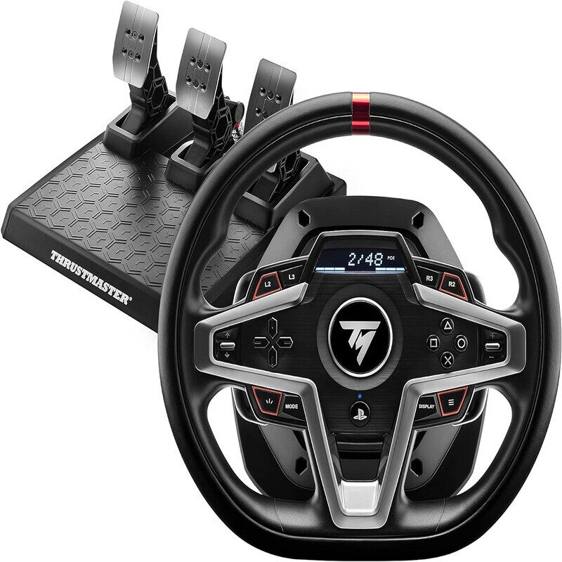 

Thrustmaster T248, Racing Wheel and Magnetic Pedals, PS5, PS4, PC, HYBRID DRIVE, Magnetic Paddle Shifters, Dynamic Force Feedback, Screen with Racing