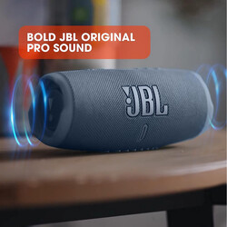 JBL Charge 5 Portable Speaker, Built-In Powerbank, Powerful Pro Sound, Dual Bass Radiators, 20H of Battery, IP67 Waterproof And Dustproof, Wireless Streaming, Connect - Blue, JBLCHARGE5BLU