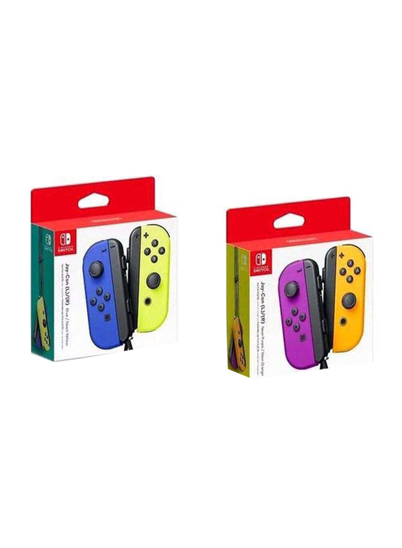 Nintendo Joy-Con Left and Right Controller for Nintendo Switch, Neon Purple/Neon Orange