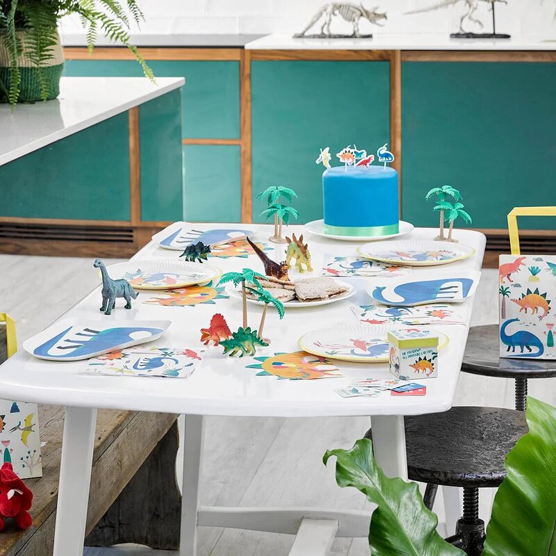 Talking Tables Party Dinosaur Napkin, 20 x 33cm, 20 Pieces, Multicolour