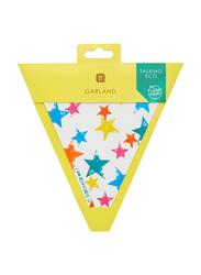 Talking Tables Birthday Brights Star Eco Bunting with 12 Flags, 3 Meters, Multicolour