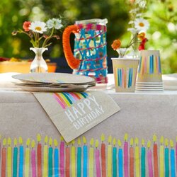 Talking Tables Party Like There Is A Tomorrow Napkin, 20 x 33cm, 20 Pieces, Multicolour